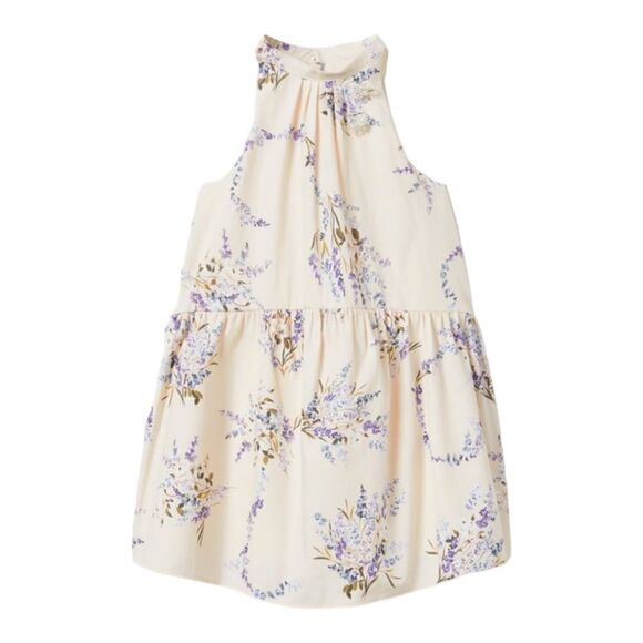 ZARA Kids | Light Mauve | CRYSTAL FLORAL DRESS - Picture 2 of 6